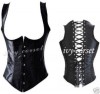 Black Spring Steel Boned Corset /G-string A830 S 6-8 