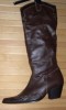 ¡¡BOTAS PIEL MARRON CHOCOLATE/REPTIL NUEVAS TALLA 40!!! 