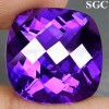 18.53ct RARE Cushion AAA Purple Natural Amethyst NR! 