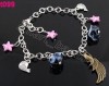 Murano Glass Bronze Charm  Chain Ankle Bracelet t099 