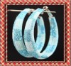 Dia 1.8inches glittery Hoop Earrings Jewelry W 21 