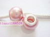 100PCS silver core Acryl pearl  Fits EUROPEAN BRACELET  