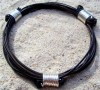 AFRICAN ELEPHANT HAIR BRACELET JEWELRY STERLING SILVER 