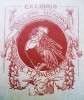 EX LIBRIS RARISSIMO! BOOKPLATE -ALEXANDER DE RIQUER-36H 