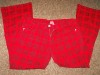 almost famous juniors sz 13 red and black plaid jeans 