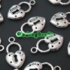 60 Pcs Tibetan Silver Heart Charms Pendants TS2146 