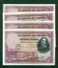 F.C. 4 BILLETES DE 50 PTS DE 1928. S/D, E. S/C. 