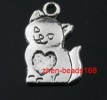 Free Ship! 15pcs lovely cat charm pendants 22mm 