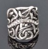 Diamante Tibet Silver Cocktail Size #6.5 Ring ij50817 