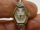 LADIES VINTAGE BULOVA DIAMOND WATCH 10k ROLLED GOLD 