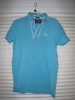 New Abercrombie & Fitch Mens Polo Shirt Blue - Small S 