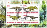 Burundi 2010 Acrocanthosaurus-Auroraceratops-...Fg. 1/4 