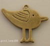 Free ship20pcs gold platd bird pendants33x28mm 