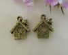  bronze 22pcs zinc alloy bird house charms #1A582 