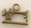 Free ship30pcs gold plated Ren sewing machine pendants 