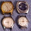 4 VINTAGE Mens Wristwatch for Parts or Repair Benrus 