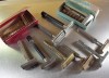 Vintage LOT OF 10 SAFETY SHAVING RAZORS Antique 