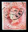 1864 ED#64º 4cu rojo MOSQUEROLES Barcelona 