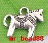 free ship! 17pcs tibet silver horse charms 14x12mm 