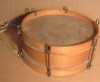 VINTAGE WOODEN MARCHING SIDE DRUM c1930s 