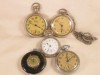 NICE LOT of 5 ANTIQUE AMERICAN DOLLAR POCKET WATCH ES 