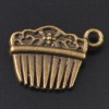 FREE SHIP 20pcs bronze plated nice Comb charms G3A5D 