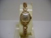 Vintage BULOVA 14K ROLLED GOLD LADIES WATCH~RUNS~SCRAP? 