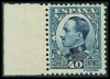 SPAIN. 1930. 40 c. blue tp. II. AFA #449a MNH $ 58 