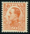 SPAIN. 1930. 50 c. orange. AFA #450 MNH $ 55 