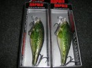 Lot(2)Rapala Fishing Lures Shad Rap SSR-7 NIB#38 