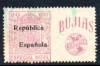 SPAIN Republic overprint on 20c ESPECIAL MOVIL & advert 