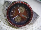 VINTAGE SEIKO 6138-0040 AUTO BROWN BULLHEAD SPEEDTIMER! 