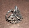 Tibet Silver Mysterious Butterfly Retro Ring Size6 R204 