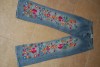 Womens designer embroidered jeans size 12 