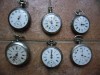 LOT DE 6 MONTRES A GOUSSET ARGENT  