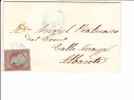 Spanien Brief Chinchilla Albacete 1855 