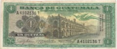 1965 GUATEMALA 1 Quetzal P-52 