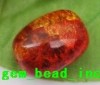 free ship 30pcs coloured dissilient glass bead 16x12mm 