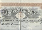 14756 SPAIN 1919 Minera de Linares share cert 500 Ptas 