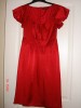 nice red women's dress 