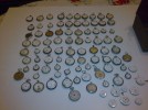 LOT DE 94 MONTRE A GOUSSET + MECANISME  ET PIECES 