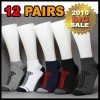 12 PAIRS Sports CASUAL LOW CUT SOCKS 5Color I Set 