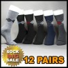 12 PAIRS MEN'S ARGYLE CASUAL DRESS SOCKS 6Color B Set 