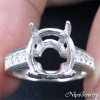 Ring Setting Sterling Silver 9x11 mm.Oval Stone#7 