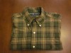 Ralph Lauren Mens M Hunter geen Plaid Shirt Classic Fit 