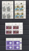 ISRAEL,1965 STAMPS COLLECTION-PLATE BLOCK 4v MNH 