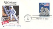 FIRST DAY COVER 20th ANNIVERSARY MOON LANDING PRIORITY 