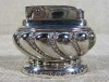 Silver Plated Ronson Crown Tabletop Cigarette Lighter 