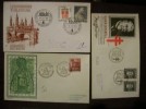 3 FDC ESPANA SPAIN  2 1954 AND 1 1963 