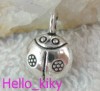 50pcs Tibetan silver Ladybug Charm A10287 